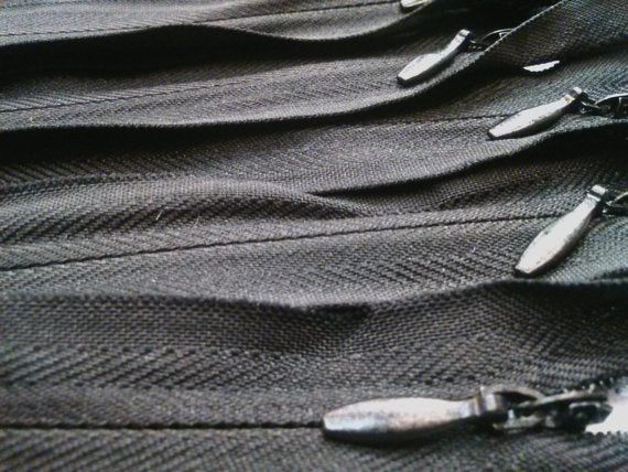 Wholesale Black Invisible Zippers Color 580 - Choose Length - - ZipUpZipper