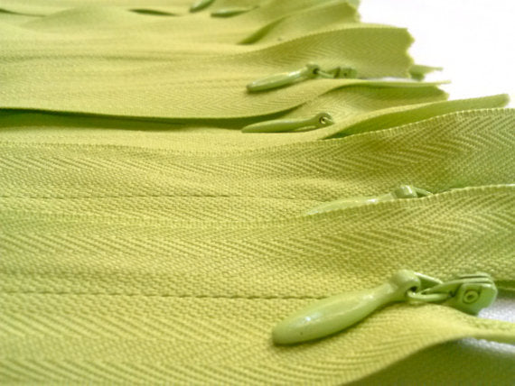 Light Green Invisible Zippers 14 Inches Color 874 - ZipUpZipper