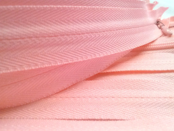 Pink Invisible Zippers 15 Inches Color 851 - ZipUpZipper