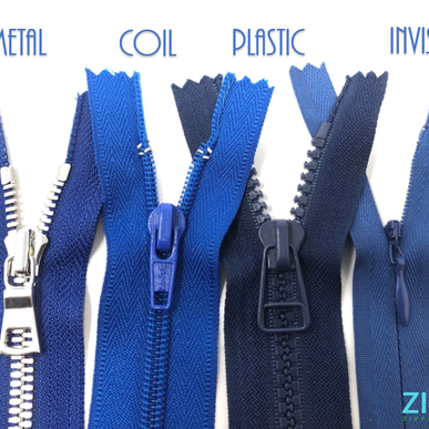 The Different Zipper Types: Metal, Coil, Plastic Molded, Invisible, and How To DIY Shorten