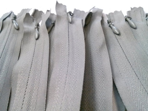 Wholesale Light Grey Invisible Zippers Color 135 - Choose Length - - ZipUpZipper