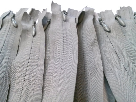 Wholesale Light Grey Invisible Zippers Color 135 - Choose Length - - ZipUpZipper