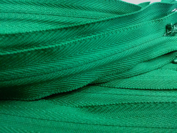 Wholesale Dark Green Invisible Zippers Color 876 - Choose Length - - ZipUpZipper