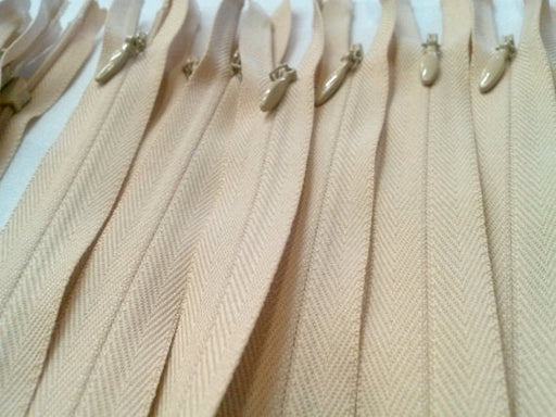 Wholesale Light Beige Invisible Zippers Color 891- Choose Length - - ZipUpZipper