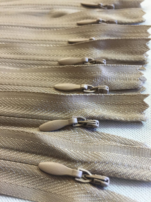 Wholesale Tan Invisible Zippers Color 896 - Choose Length - - ZipUpZipper