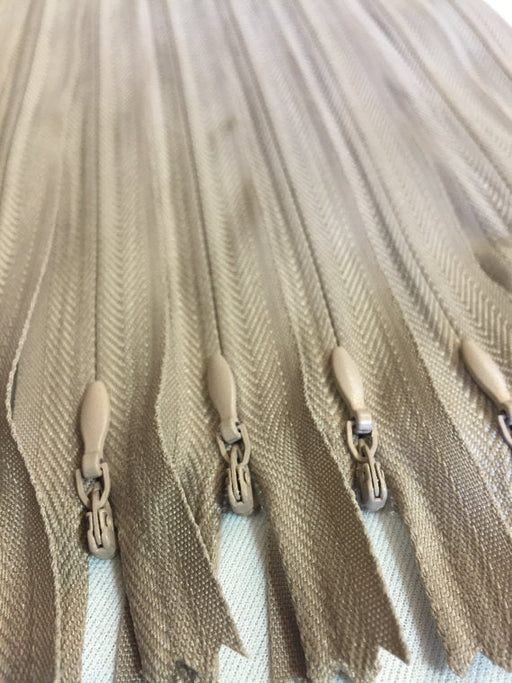 Wholesale Tan Invisible Zippers Color 896 - Choose Length - - ZipUpZipper
