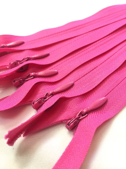 Wholesale Hot Pink Invisible Zippers Color 354 - Choose Length - - ZipUpZipper