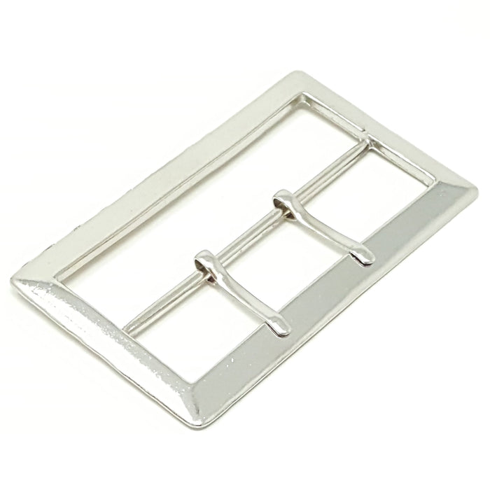 Silver Rectangular Belt Buckle 3.5 inches