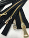 Wholesale Black Glossy Brass Two-Way Separating Zipper in 5MM or 8MM Open Bottom - Choose Length - - ZipUpZipper