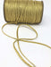 Flat Braid Gold Metallic Trim - Full Roll - - ZipUpZipper