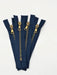 Navy Riri Rusted Pocket Zipper 5 Inches Closed Bottom FLACH Puller Brass Teeth - ZipUpZipper