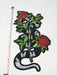 Snake Flower Patch 12" Long Iron On (Gucci Styled) - ZipUpZipper