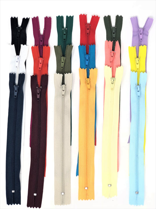 Nylon Zippers 20 Inches Coil #3 Closed Bottom - ZipUpZipper