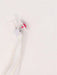 White 5 Inch Plastic Molded Zipper 5MM Flower Pull - ZipUpZipper