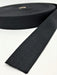 Black Polyester Webbing 1 Inch, 1.5 Inches, 2 Inches 50 Yards Full Roll - ZipUpZipper