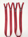 Wholesale Red Glossy Gun Metal Two-Way Separating Zipper in 5MM or 8MM Open Bottom - Choose Length - - ZipUpZipper