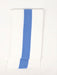 Wholesale Rib Knit Fabric Cotton White with Baby Blue Stripe - ZipUpZipper