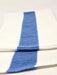 Wholesale Rib Knit Fabric Cotton White with Baby Blue Stripe - ZipUpZipper