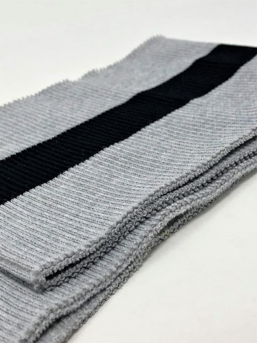 Wholesale Rib Knit Fabric Grey / Black Stripe - ZipUpZipper