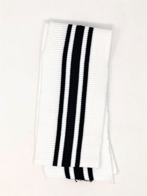 Wholesale Rib Knit Fabric Cotton White / Black Stripes - ZipUpZipper