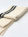 Wholesale Rib Knit Fabric Cotton Beige / Black Stripes - ZipUpZipper