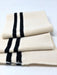 Wholesale Rib Knit Fabric Cotton Beige / Black Stripes - ZipUpZipper