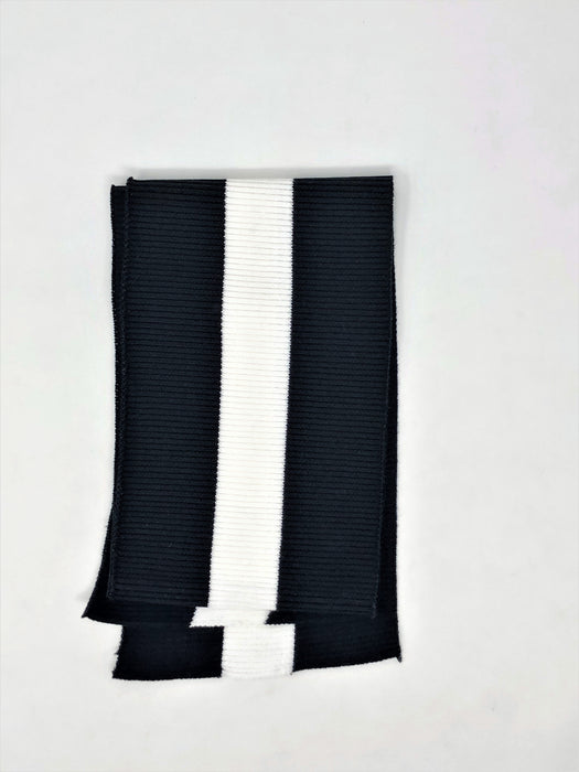 Wholesale Rib Knit Fabric Cotton Black / White Stripe - ZipUpZipper