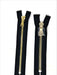 Black Glossy Pocket Zipper Brass Teeth 5MM or 8MM in 7 inches Closed Non Separating - ZipUpZipper