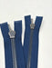 Wholesale Navy Glossy Zipper 5MM OR 8MM Gun Metal Teeth - Choose Length - - ZipUpZipper