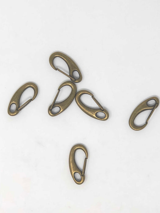 Curved Hook Clasp in Antique Brass 2 Inches - ZipUpZipper