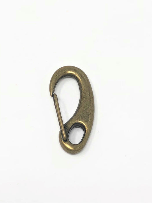 Curved Hook Clasp in Antique Brass 2 Inches - ZipUpZipper