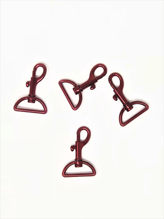 Dark Red Swivel Snap Hook 1 3/4" - ZipUpZipper