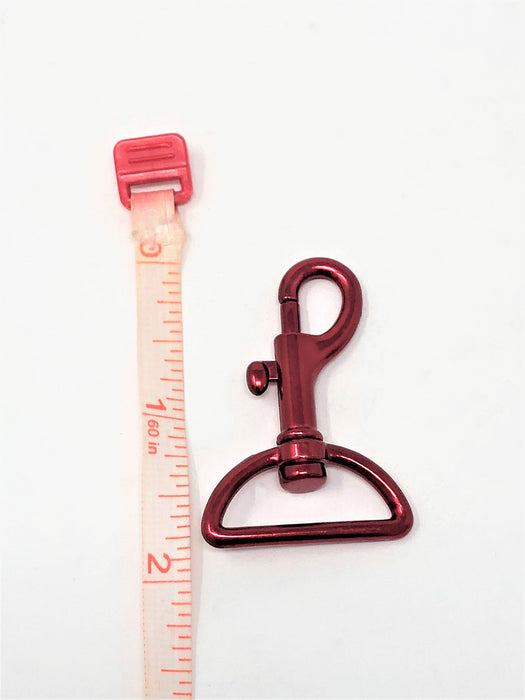 Dark Red Swivel Snap Hook 1 3/4" - ZipUpZipper