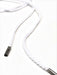 Wholesale White Round Polyester Drawstring Cord Silver Round Metal Tip - ZipUpZipper