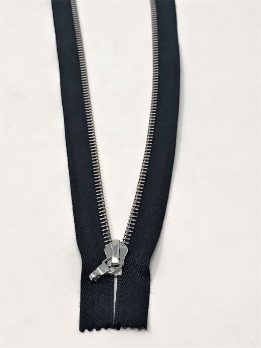 Black Riri Purse Zipper Closed Bottom, Non-Separating 6MM 15 inches for Purses, Bags, Backpacks. Accessories, and More - ZipUpZipper