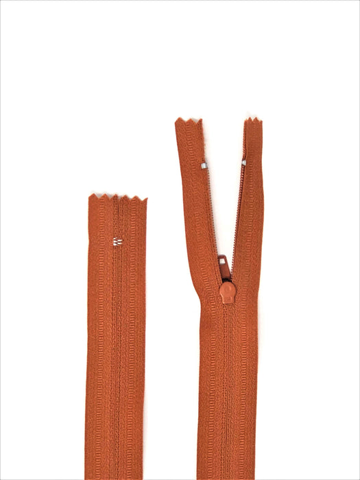 Pumpkin Brown #699 Generic Nylon Zipper 12-22 Inches #3 Closed -Wholesale-