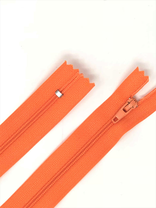 Bright Orange #P523 also 400 more colors Nylon Zipper 12-22 Inches #3 Closed -Wholesale-