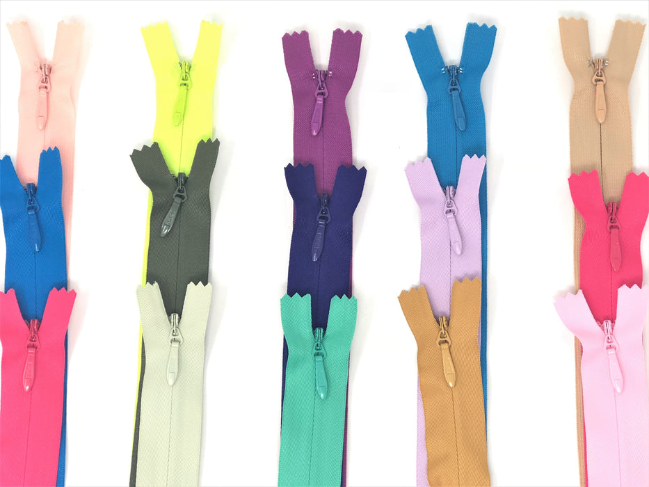 Invisible 5MM Zippers 24 Inches Closed -Choose Color-