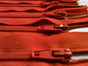 Red #819 Generic Nylon Zippers 12-22 Inches #3 Coil Closed Bottom - ZipUpZipper