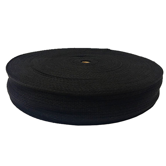 2 inch Wide Cotton Webbing Black