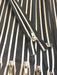 Black + Grey Striped 22 Inch Reflective Nylon Coil #5 Open, Separating Jacket Zipper - ZipUpZipper