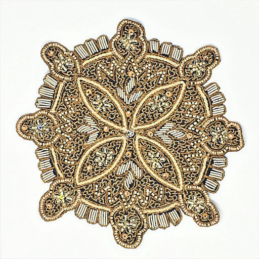 Embroidered Beaded Ornate Patch Emblem - ZipUpZipper