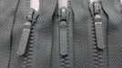 Grey Riri Zipper Molded Plastic 4MM 5 Inches Closed Bottom - ZipUpZipper