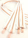 Wholesale White Glossy Rose Gold Two-Way Separating Zipper in 5MM or 8MM Open Bottom - Choose Length - - ZipUpZipper