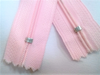 Light Pink #512 Generic Nylon Zippers 12-22 Inches #3 Coil Closed Bottom - ZipUpZipper