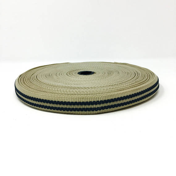 1" Wide Polypropylene Grip Webbing Soft Gold - ZipUpZipper