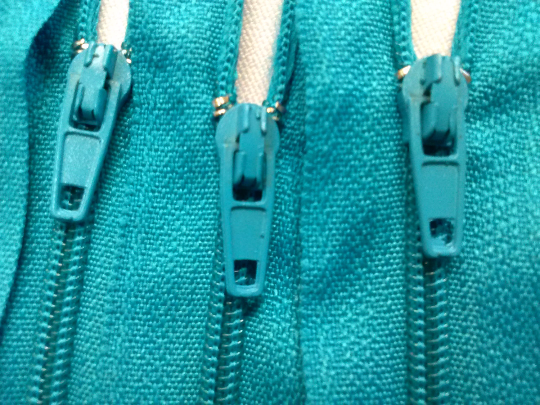 Teal #370 Generic Nylon Zippers 12-22 Inches #3 Coil Closed Bottom - ZipUpZipper