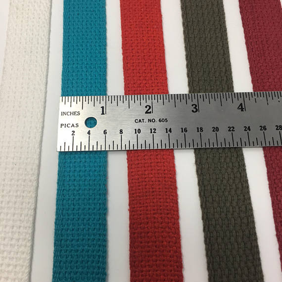 1 Inch Wide Cotton Webbing - ZipUpZipper