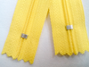 Yellow #504 Generic Nylon Zippers 12-22 Inches #3 Coil Closed Bottom - ZipUpZipper