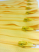 Yellow #504 Generic Nylon Zippers 12-22 Inches #3 Coil Closed Bottom - ZipUpZipper